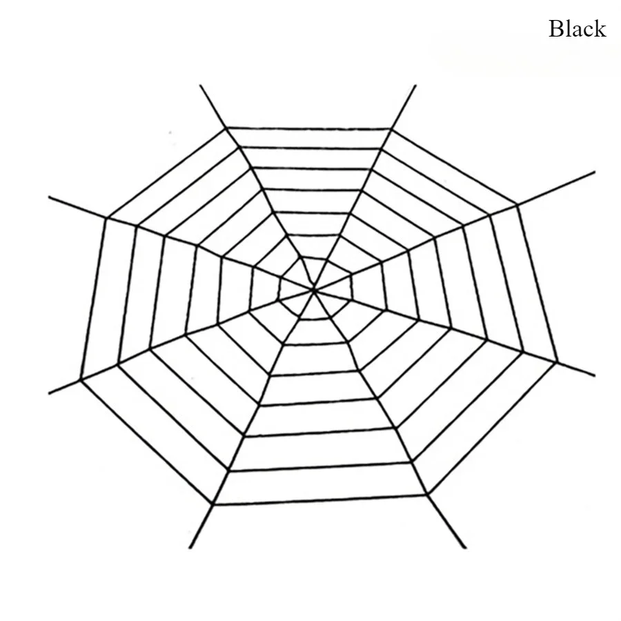 

Черная-белая гигантская паутина для Хэллоуина