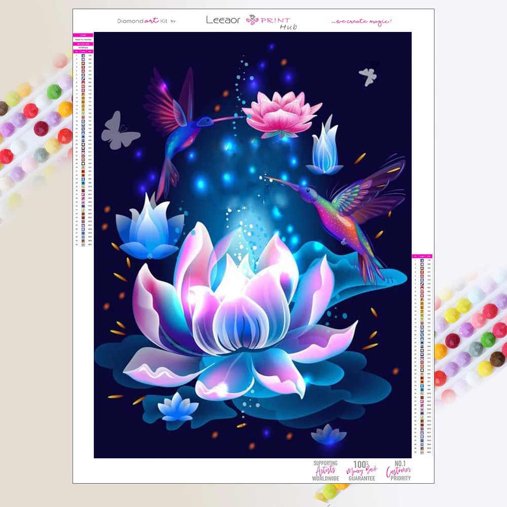 

Алмазная живопись 5d «сделай сам», мультяшный фантазийный пейзаж, лотос, Бабочка, бриллиантовая мозаика, вышивка крестиком, наборы для украшения дома