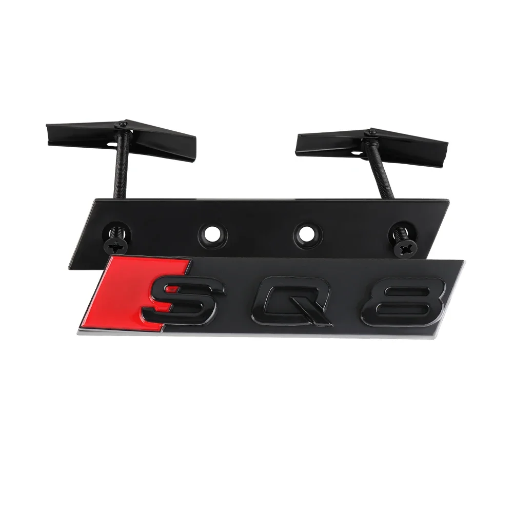 

3D ABS наклейка на переднюю решетку капота ABS SQ3 SQ4 SQ5 SQ6 SQ7 SQ8 Эмблема Украшение для Audi A4 B5 B6 B7 B8 A3 A6 A5 A7 A8 Q3 Q7 TT