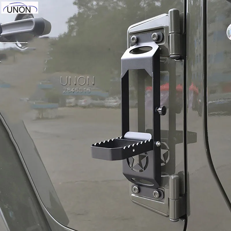 

Автомобильные складные дверные петли, ножная педаль, подставка для Jeep Wrangler JK 2007-2017 2/4dr, дверные петли, ступенчатый металл, складные подножки ...