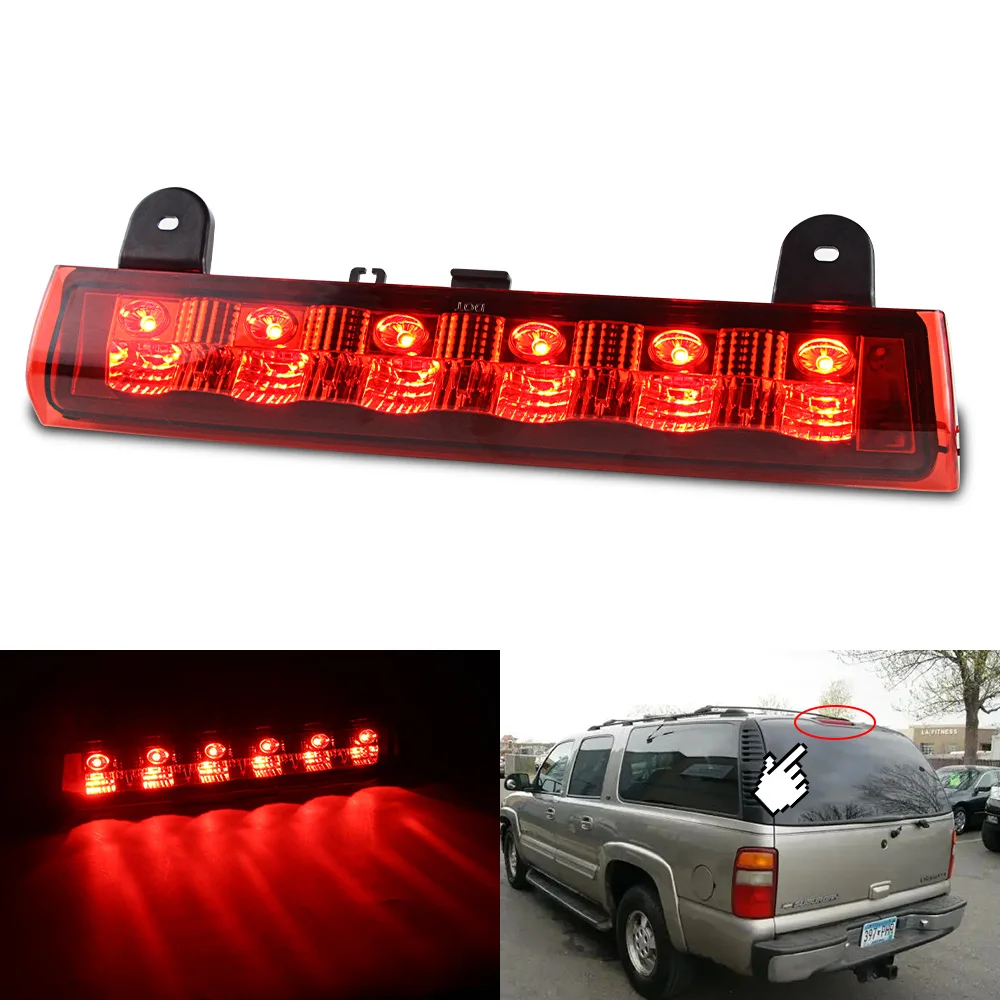 

Светодиодный третий стоп светильник для GMC Yukon / XL 2000-2006 12 В, стоп-светильник высокого положения для Chevrolet Tahoe Suburban 15170955