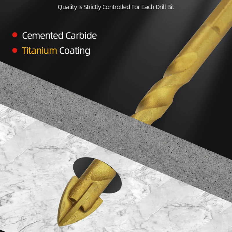 Набор крестообразных шестигранных сверл ABAOTE пила треугольное сверло из сплава