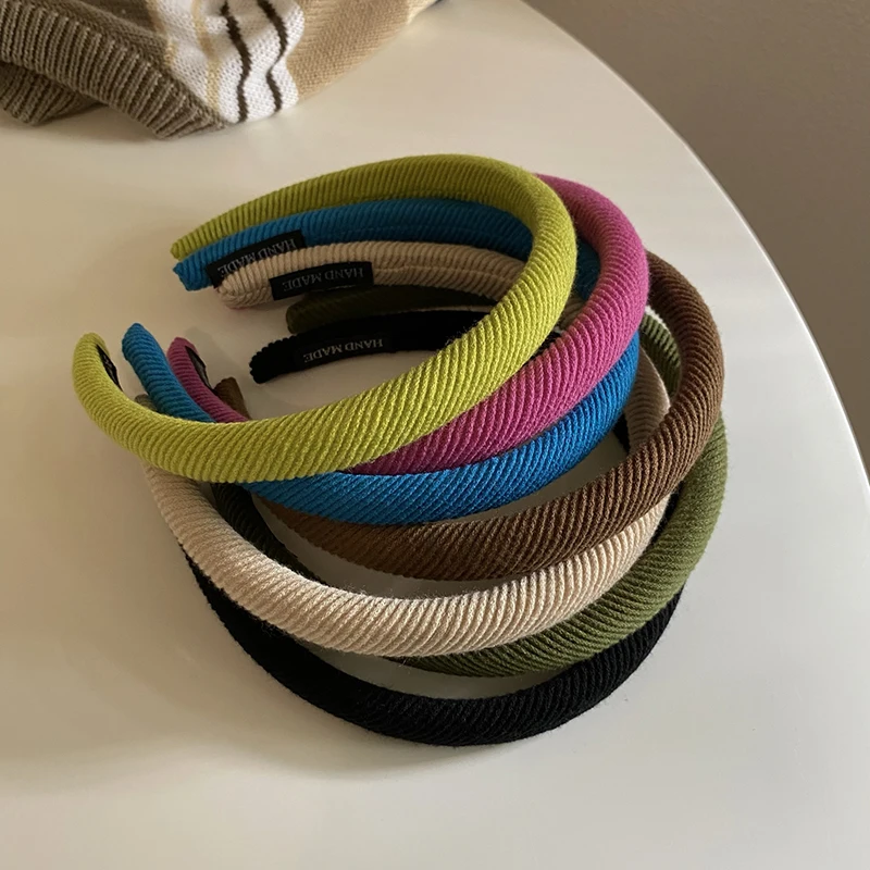 

Корейская осенне-зимняя шерстяная оплетка в стиле ретро Милая широкополая повязка на голову плетеная тесьма для волос вязаная повязка для волос аксессуары для волос