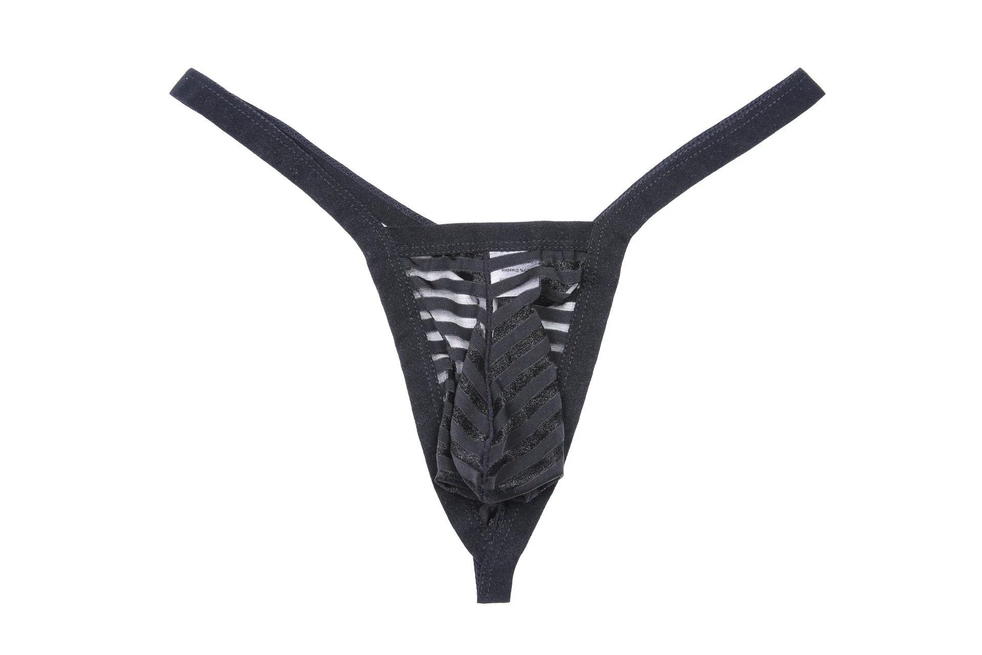 Мужские трусы стринги из дышащего материала с низкой талией