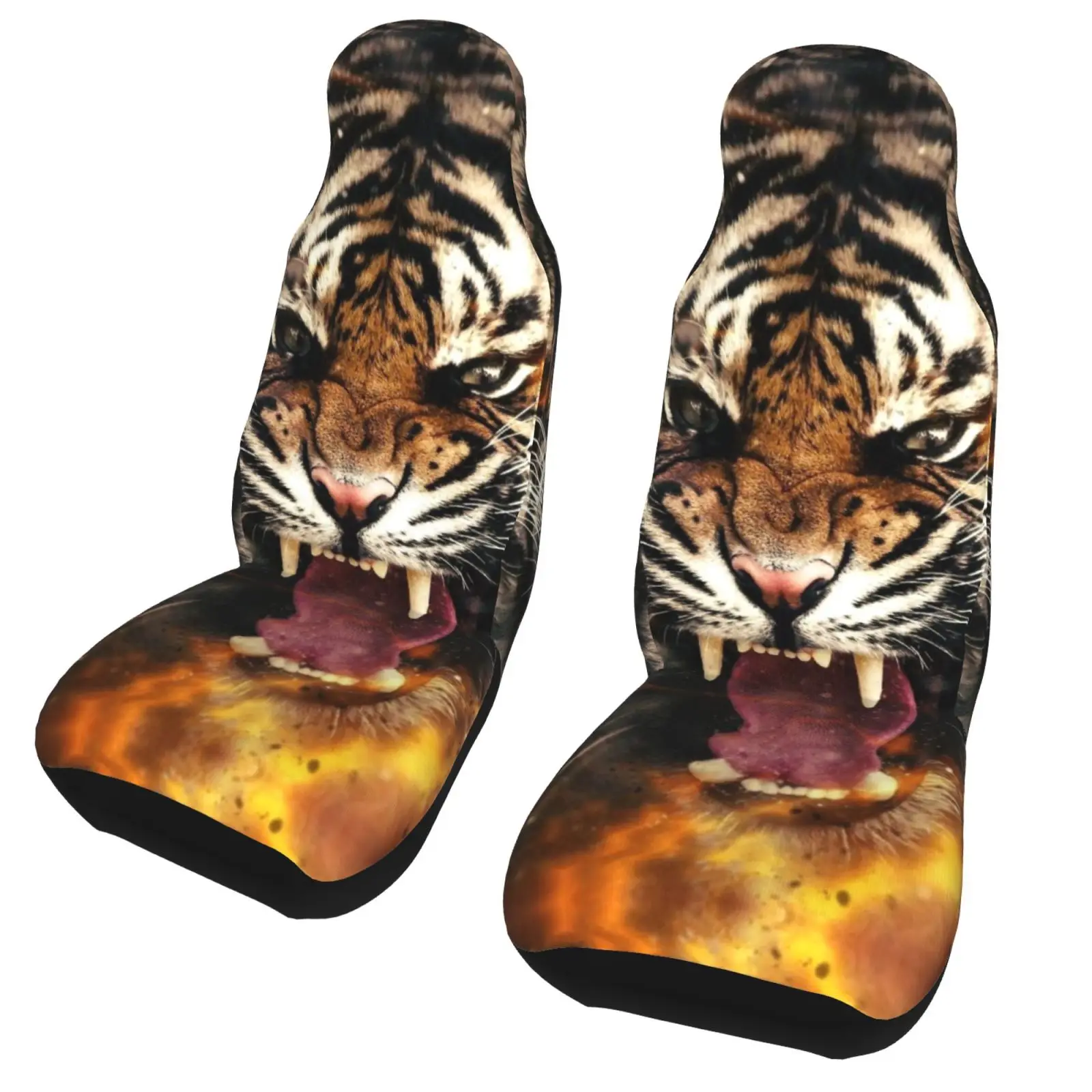 

For Auto Interior Truck Suv Van Vehicle 3d Custom Print King of The Forest Tiger Automobiles Car Seat Cover