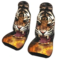 for auto interior truck suv van vehicle 3d custom print king of the forest tiger automobiles car seat cover