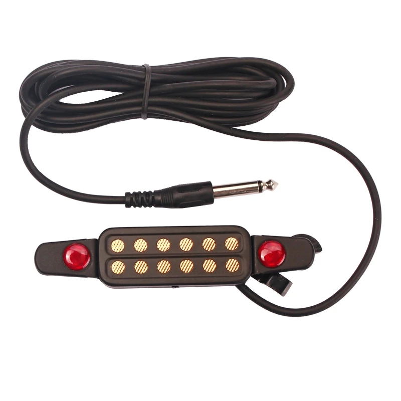 

12 Hole Guitar Pickup With Microphone Wire Acoustic Guitar Transducer Amplifier Pickups Acoustic Guitar Accessories