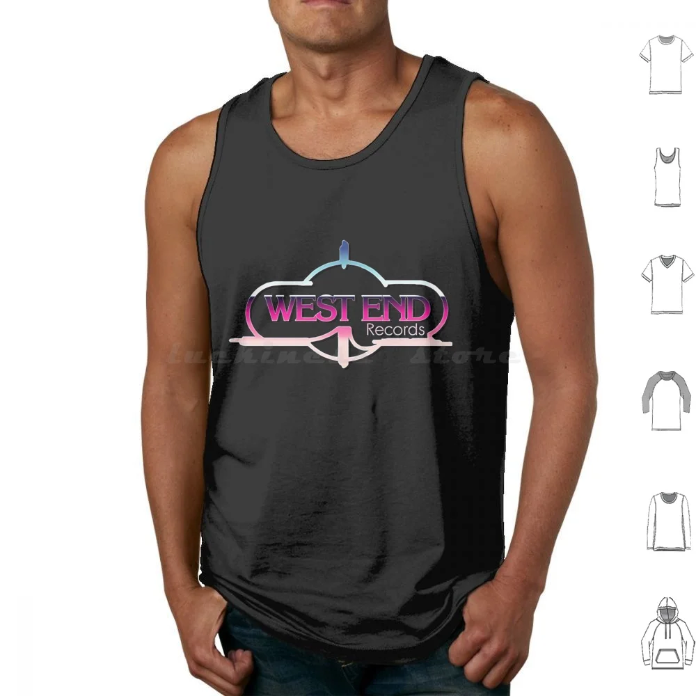 West End Records Tank Tops Print Cotton West End West End Records Disco 70S Music 80S Music Music Nostalgia