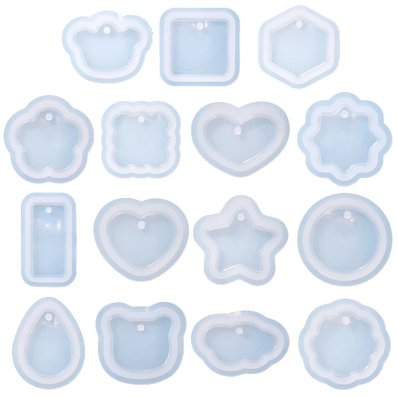 

Брелок для рукоделия, искусственный бриллиант, круглые прямоугольные подвески, изготовление ювелирных изделий, литые формы для украшения