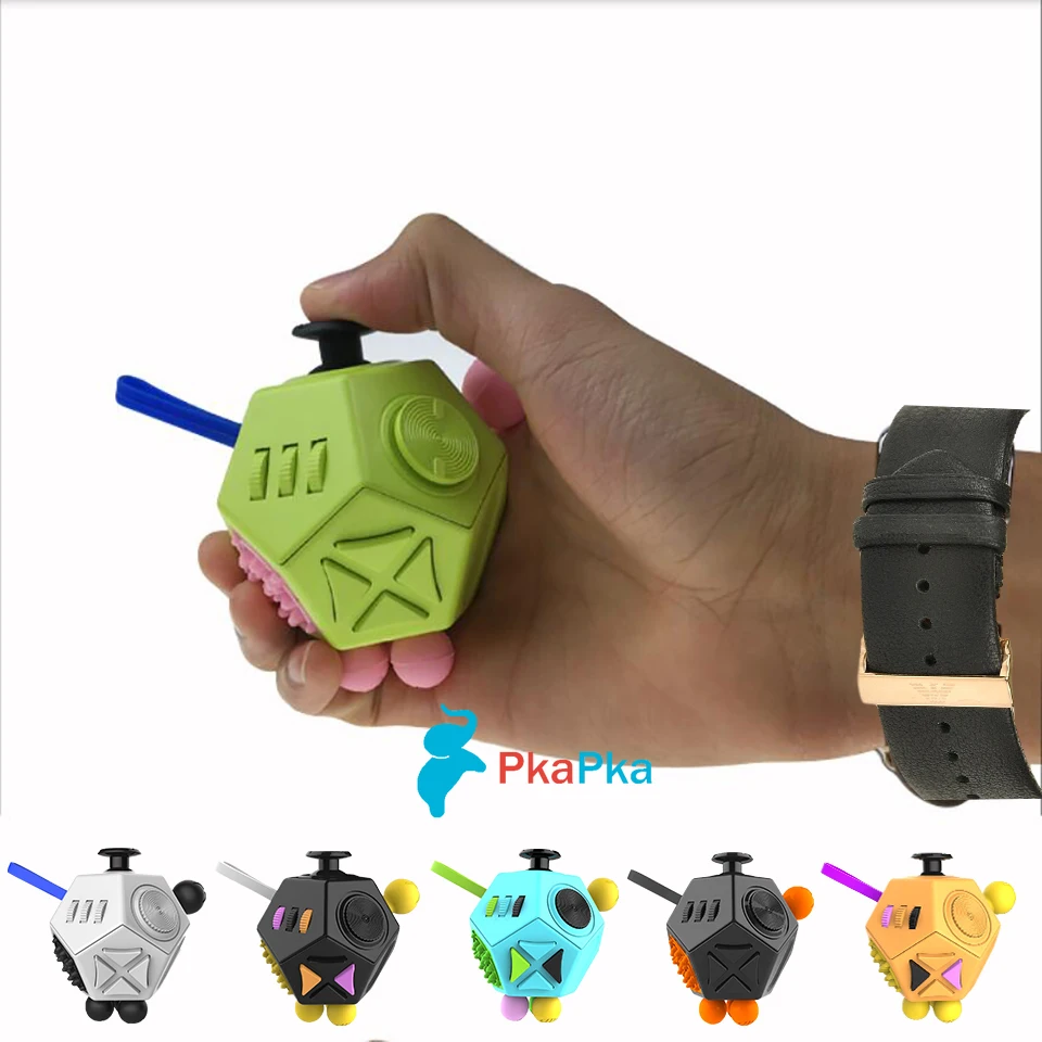 

12 Sided Creative Puzzle Toy Stress Relieve Dice Anti-anxiety Anti Stress Cube Toy and Anxiety Relief Depression Adult Kids Toy
