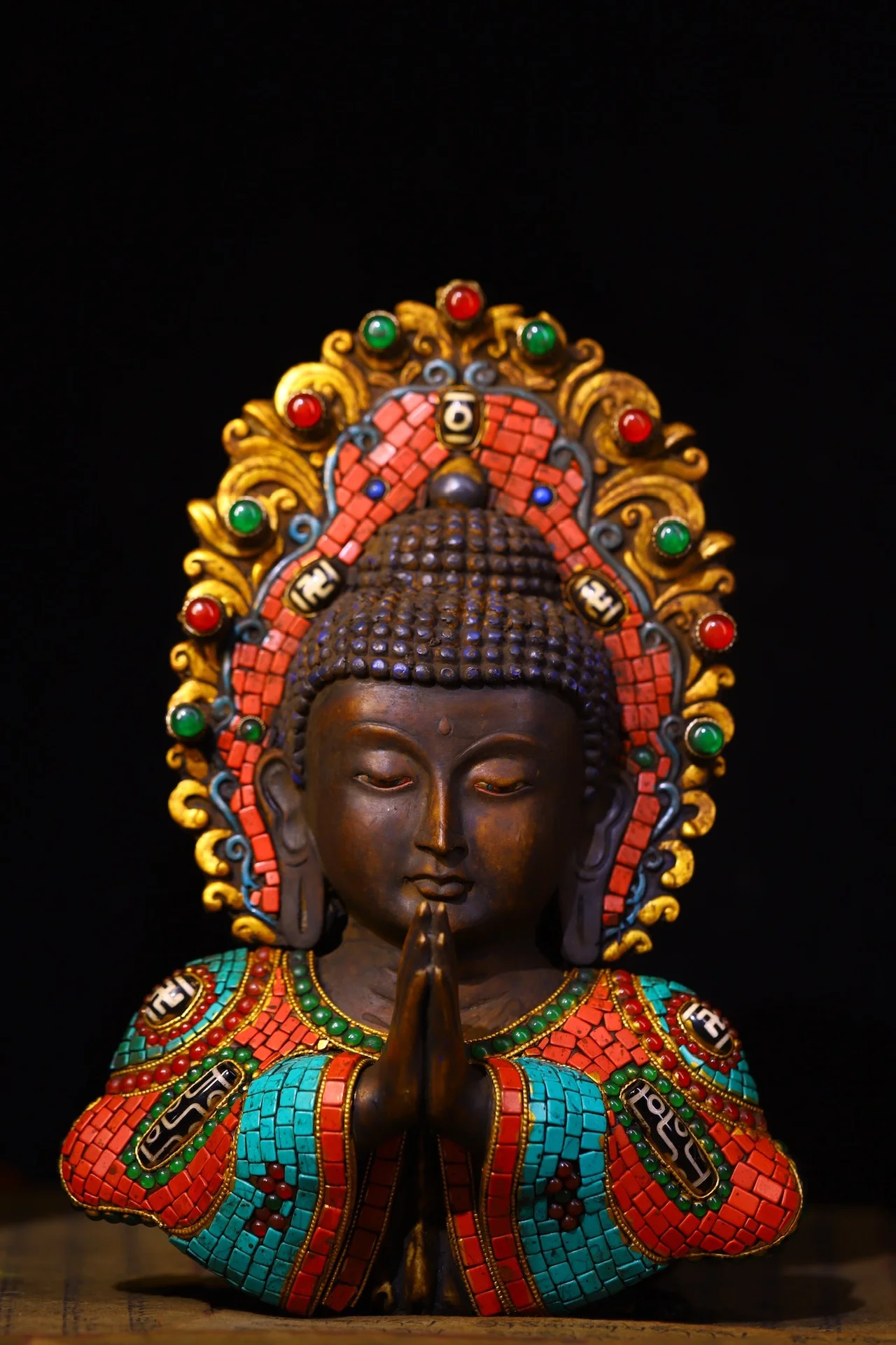 10 &quotколлекция тибетского храма старая кость яка мозаика драгоценный камень gZi