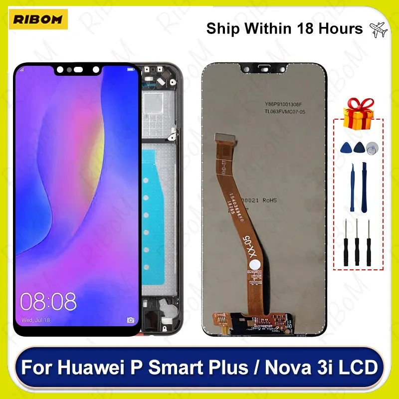 

New 6.3" For Huawei P Smart Plus LCD INE-L21 Display Touch Screen Digitizer For Huawei Nova 3i LCD INE-LX1