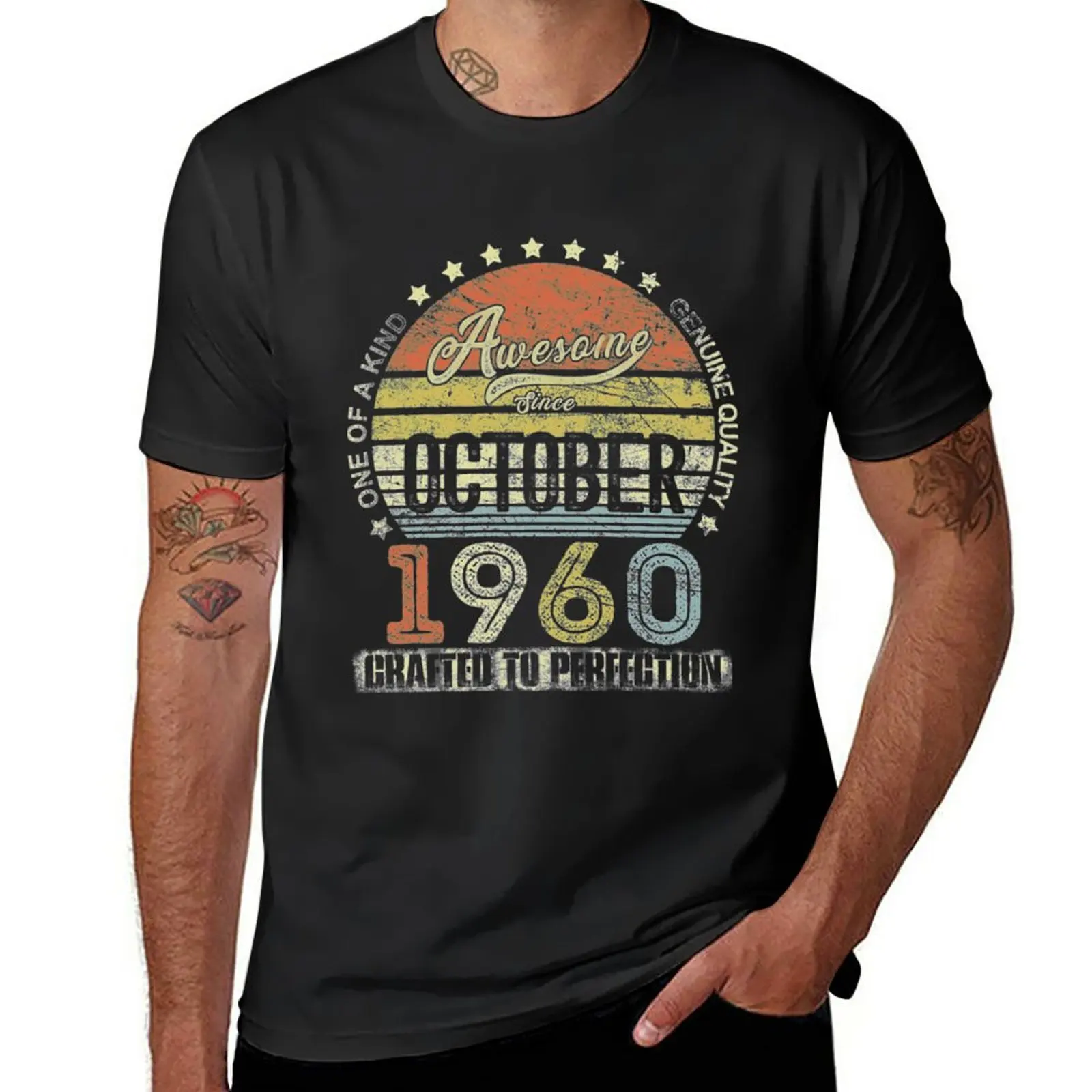 Новая Винтажная Футболка октября 1960 года женские топы футболки с графическим