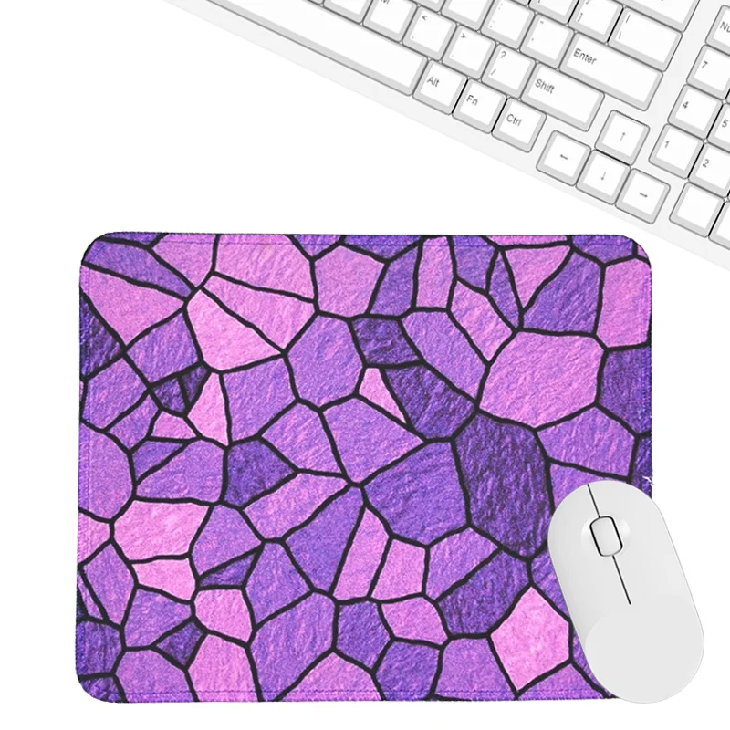 

Фиолетовый Коврик для мыши с геометрической решеткой в скандинавском стиле, коврик для ноутбука, компьютерного стола, коврик для мыши, подс...