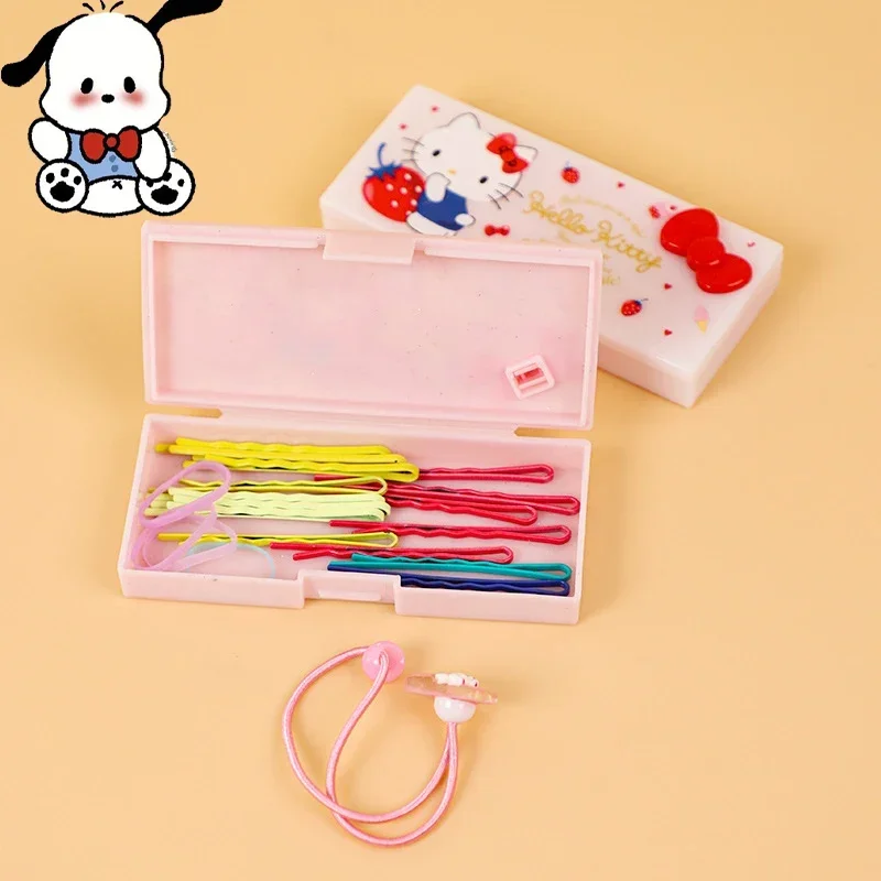 

Kawaii Sanrio Hello Kitty Cinnamoroll My Melody Kuromis cartoon organizer cosmetics mini organizer portable packing anime box