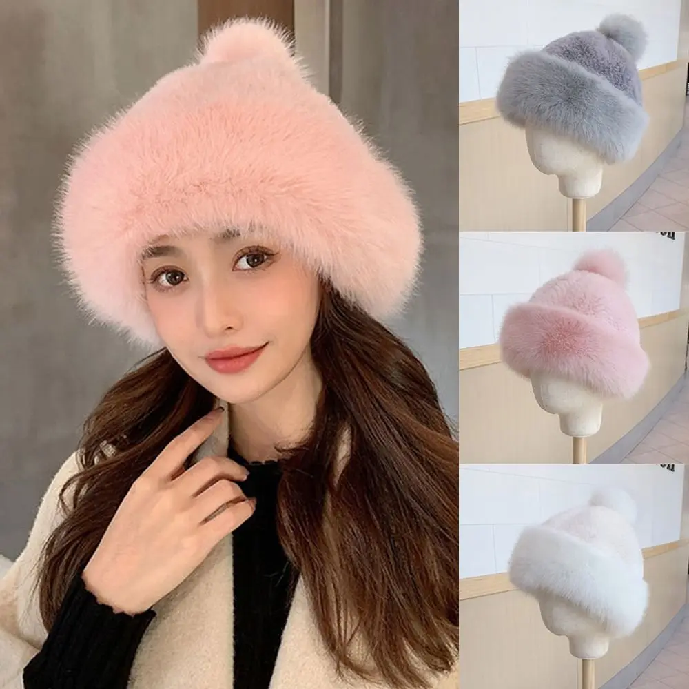 

Утолщенная плюшевая шапка, модная сохраняющая тепло облегающая шапка, шапки, шляпы, зимние шапки