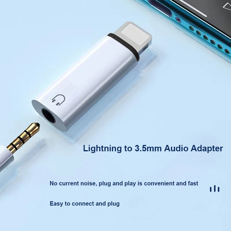 

LightningTo 3.5mm Audio Adapter music 3 5 Jack Aux Cable Headphone For Iphone 8 x 11 12 13 14 plus pro max