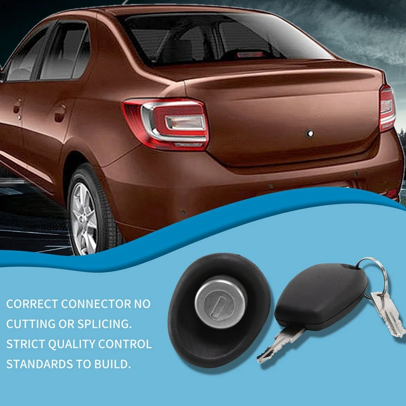 5X Tailgate Trunk Back Lock With 5 Keys For Renault Twingo Logan 7701367940 |