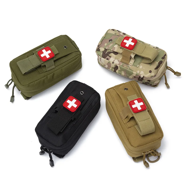 Фото Тактическая медицинская сумка MOLLE, сумка первой помощи Rip-Away EMT IFAK, аптечка для травм, сумка для выживания на каждый день, включает перекрестную нашивку №1