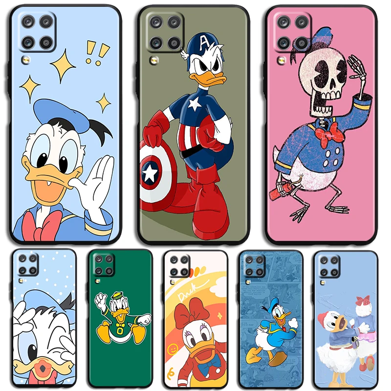 Good looking Donald Duck Phone Case For Samsung Galaxy A73 A72 A71 A70 A53 A52 A51 A50 A42 A41 A40 A33 A32 A31 A30 A30S Black