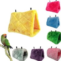 fashion pet bird parrot cages warm hammock hut tent bed hanging cave for sleeping and hatching bird tent bird house bird cage
