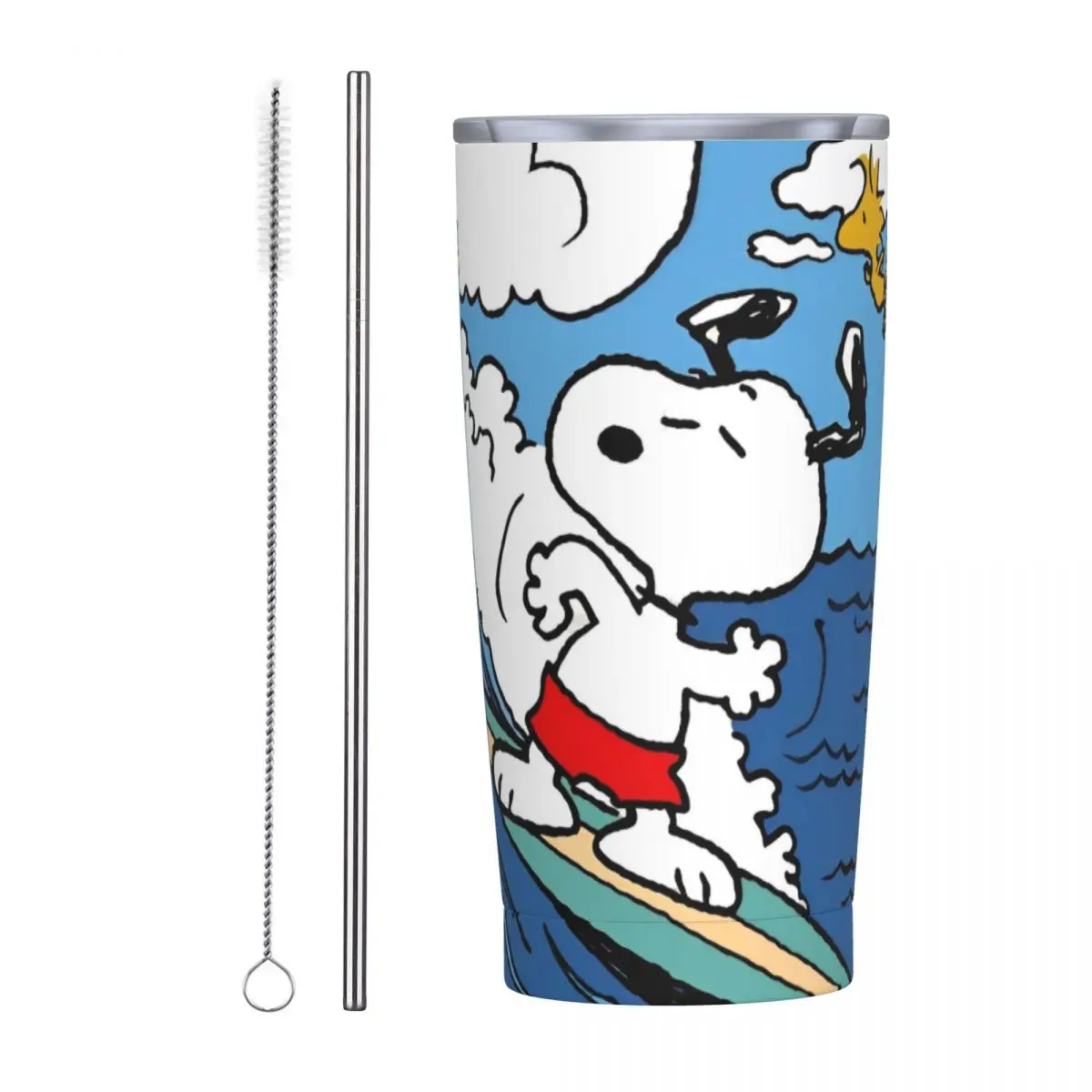 Снупи мультфильм арахис комикс стакан вакуумные изолированные кофейные чашки из