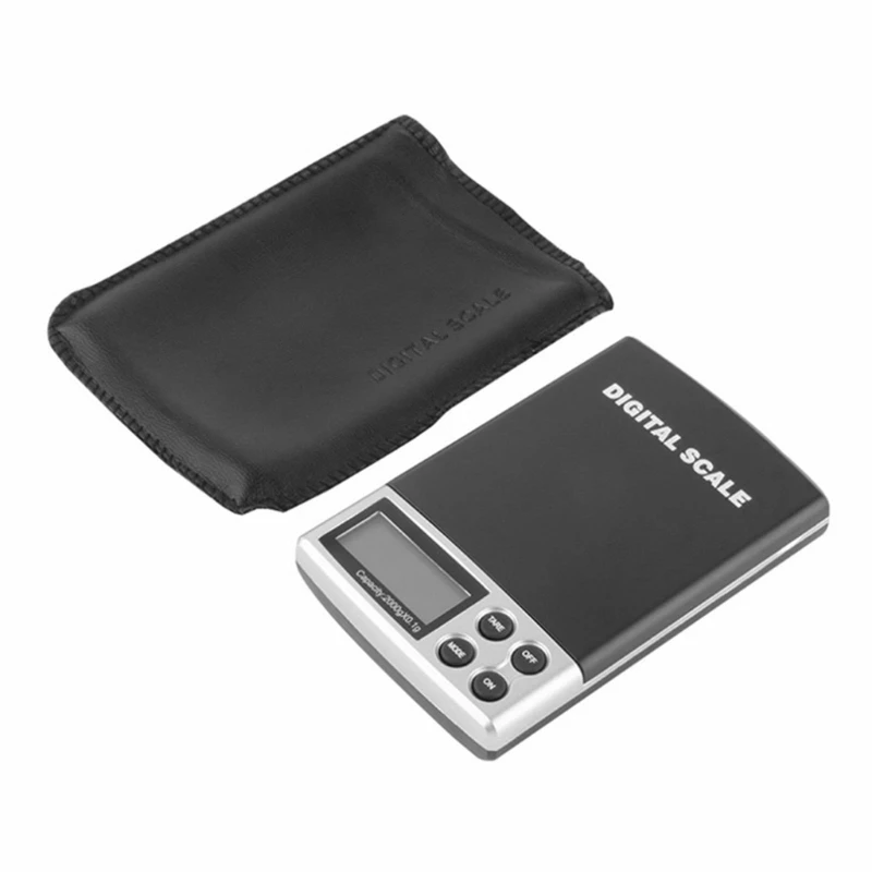 

2000g x 0.1g Digital Scale Jewelry Gold Silver Coin Grain Gram Pocket Size Herb