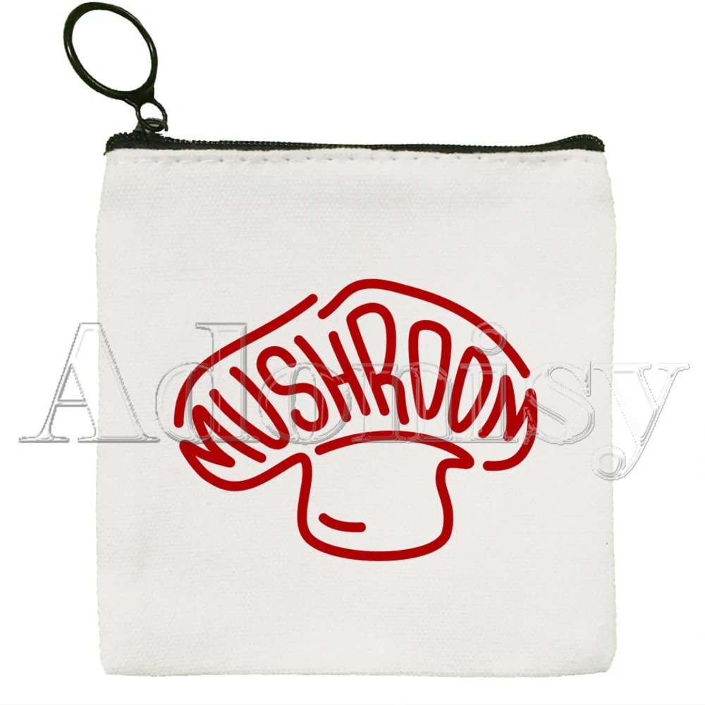 Mushroom Key Coin Purse Wallet for Teenager Cartoon Cute Card Bag