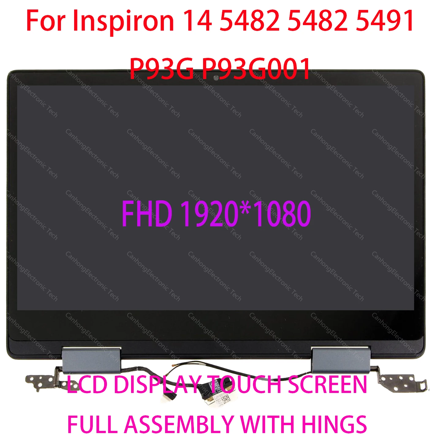 ЖК-дисплей с сенсорным дигитайзером в сборе для Dell Inspiron 14 5482 5485 5491 2 1 P93G P93G001 -