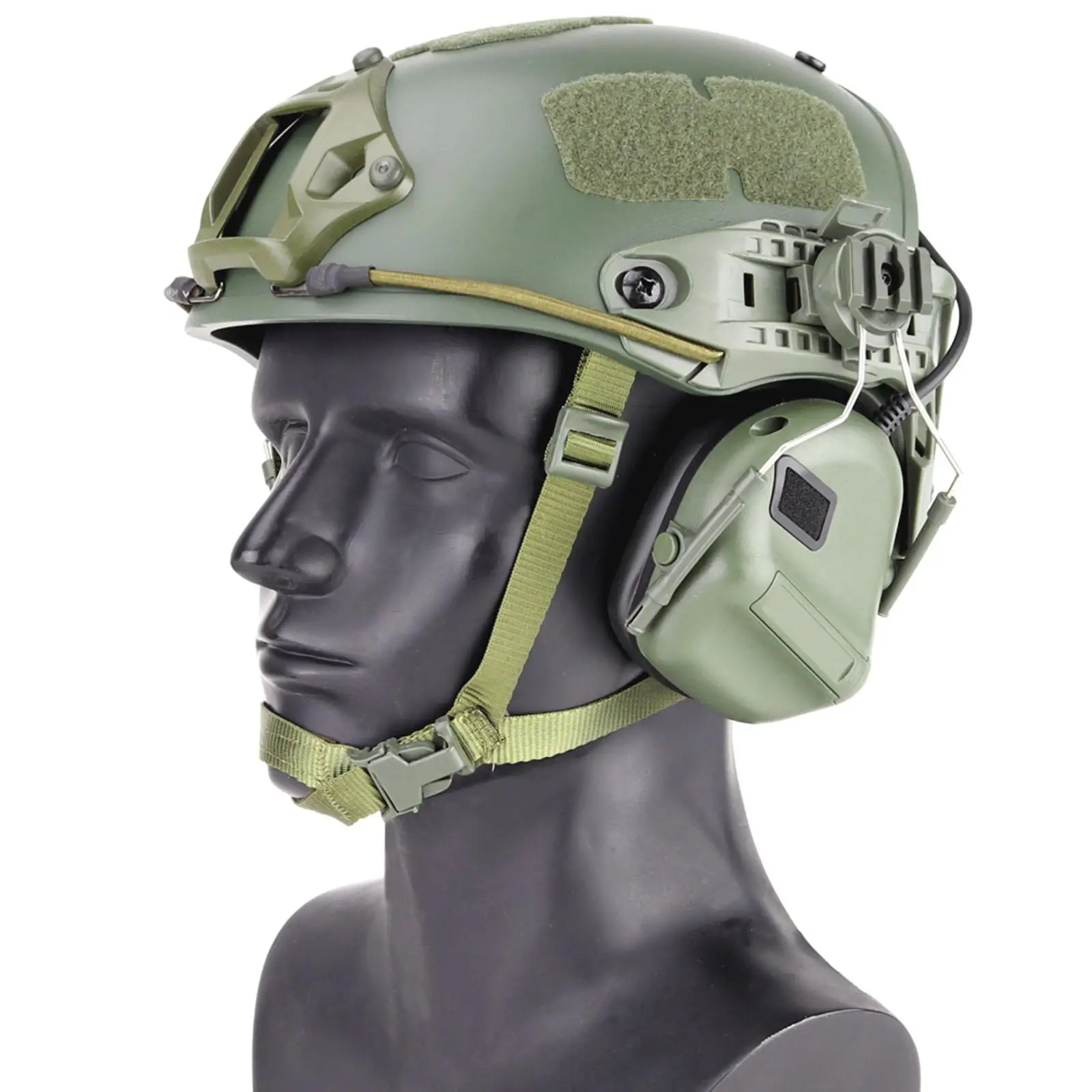 

Electronic Shooting Earmuffs for Sound Amplification Noise Reduction PTT Contact