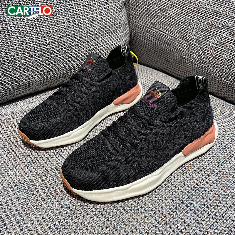 

CARTELO Men Sneakers Casual Lightweight Running Trainers Breathable Mesh Comfortable Sport Shoes Outdoors Non-slip Casual Shoes
