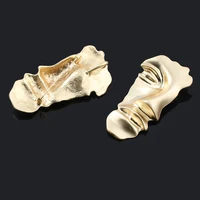 2022 new ladies exaggerated brooch gold metal western accessories hijab pin half face brooch party accessories