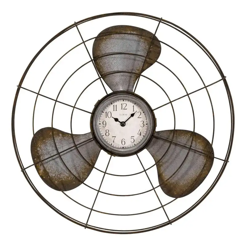 

Crosse Clock 404-3942 16.5 Inch Metal Fan Analog Quartz Wall Clock Wall clocks decoration Digital calendar часы настен