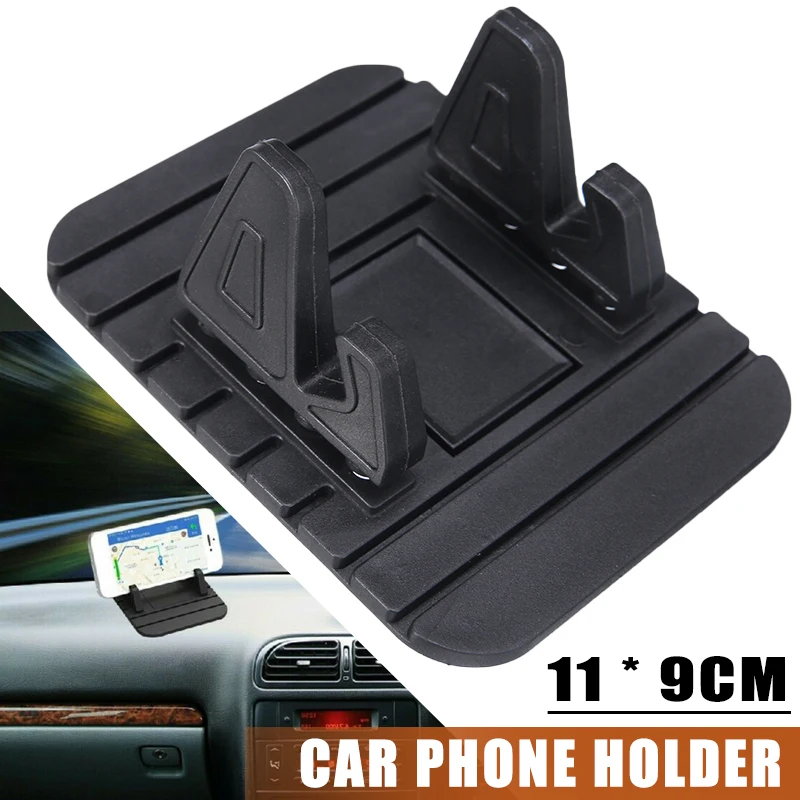 1 шт. универсальный держатель телефона для приборной панели автомобиля нескользящий коврик резиновое Крепление 11x 9 см Кронштейн для GPS-дисплея автомобильная подставка