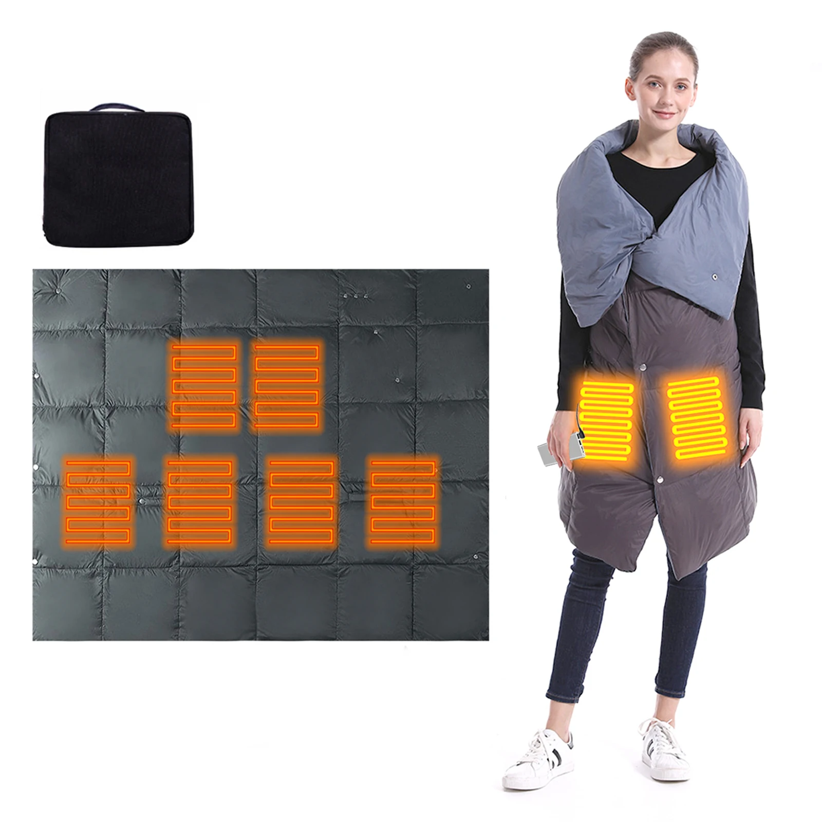 

Hot Multi-Functional Electric Blanket Winter New Usb Electric Blanket Female Heating Undershirt Outdoor Heating Electric Heating