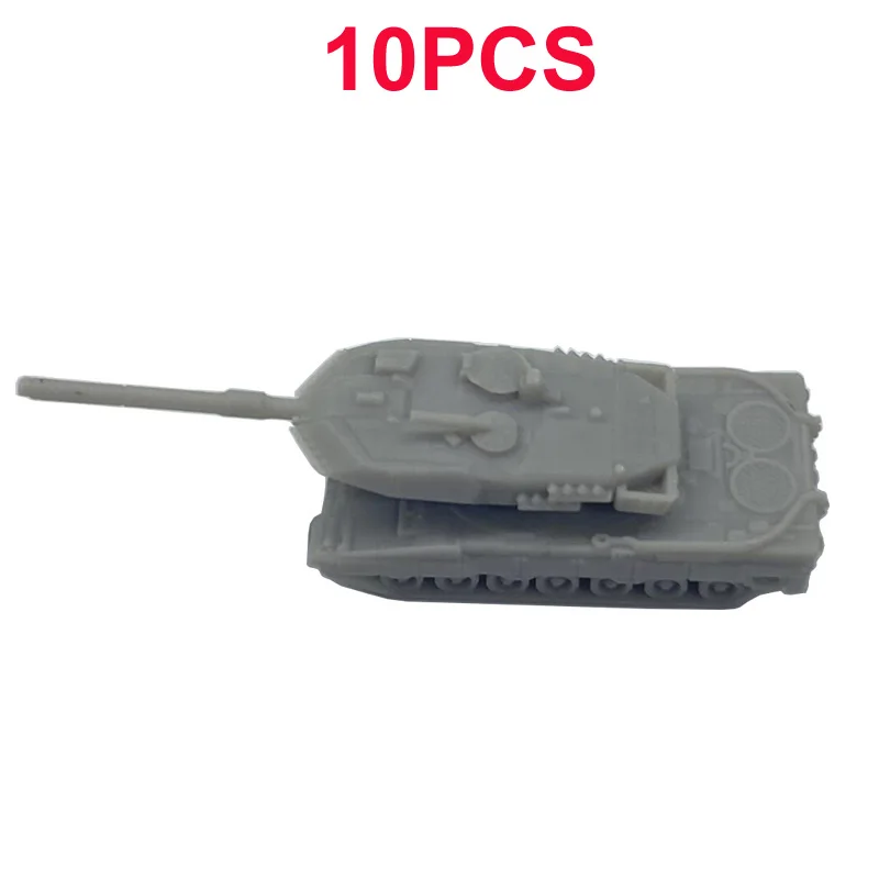 

10PCS 1/2000 1/700 1/350 Scale Model Tanks Leopard 2A6 Resin Manufacturing World War II Tanks Length 3mm/12mm/24mm Toy Parts