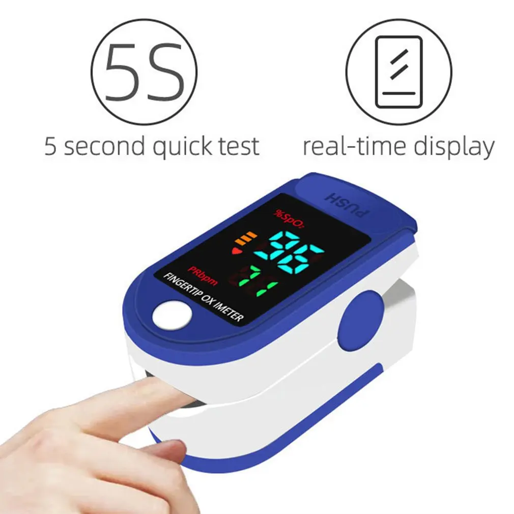 

New LCD Finger Oximeter Fingertip Pulse Oximeter Equipment SPO2 PR Heart Rate Monitor Blood Oxygen Saturation Health Care Meter