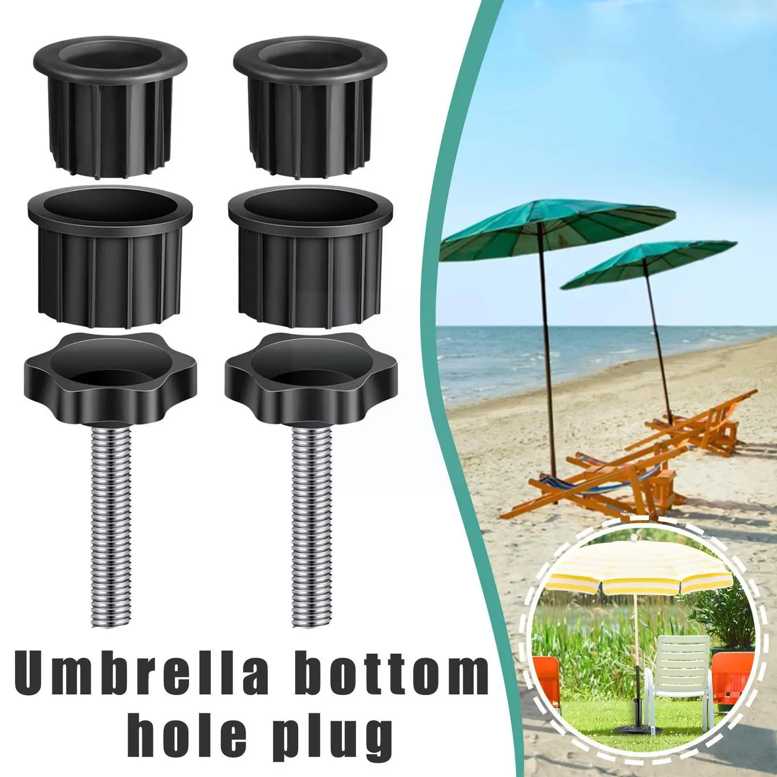 

Черные сменные детали, основа для зонта, винтовая крышка для внутреннего дворика, основа, отверстие и штепсельная вилка, основа зонтик V9e0