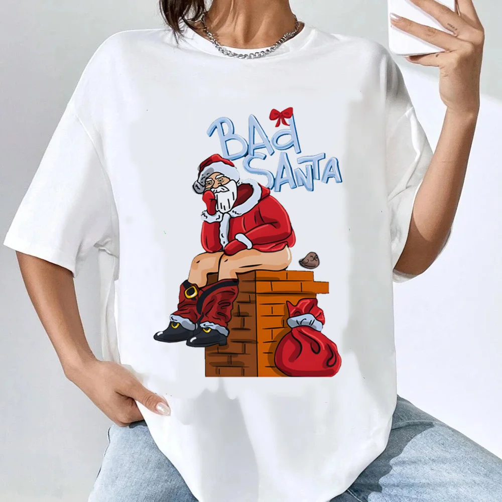 Christmas tshirt teen Retro Classic Trendy harajuku streetwear Pop Culture Y2k aesthetic Graphic Psychedelic 2000s |
