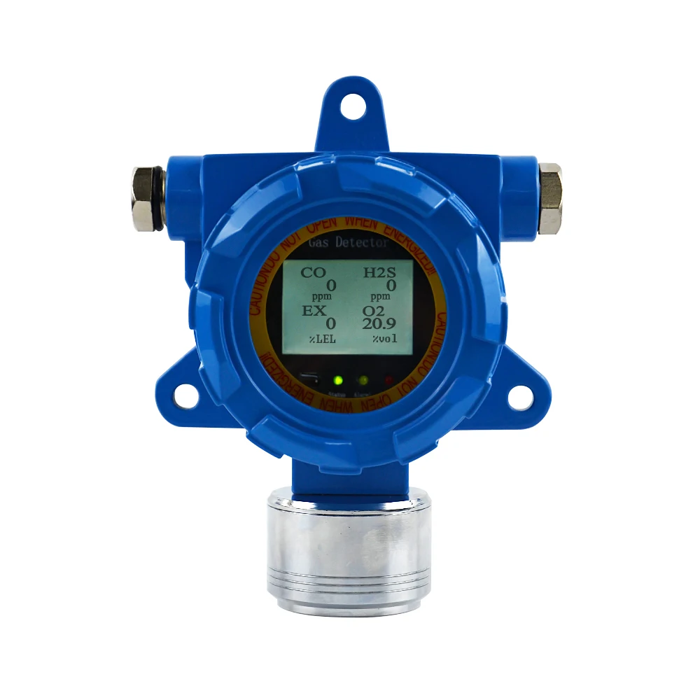 

CE ATEX multi gas detector explosion proof RS485 CO H2S O2 CH4 SO2 NO CL2 4 in 1 gas detector