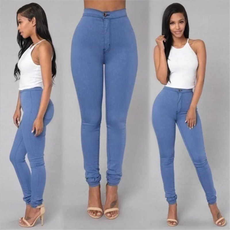 

Women Pencil Pants With Small Feet White Slims Sexy Leggings Stretchy High Waist Bodycon Pants Lady Spring Summer Trousers