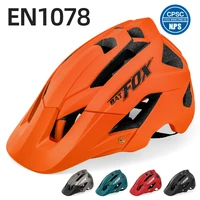 batfox cycling helmet bike mtb bicycle helmet 2022 new orange men women mountain road bike integrally molded sport helmets