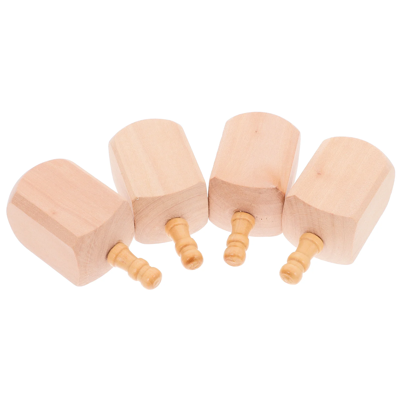 4 шт. украшение для Хануки Dreidel деревянная доска игра из бисера пустая краска ваша