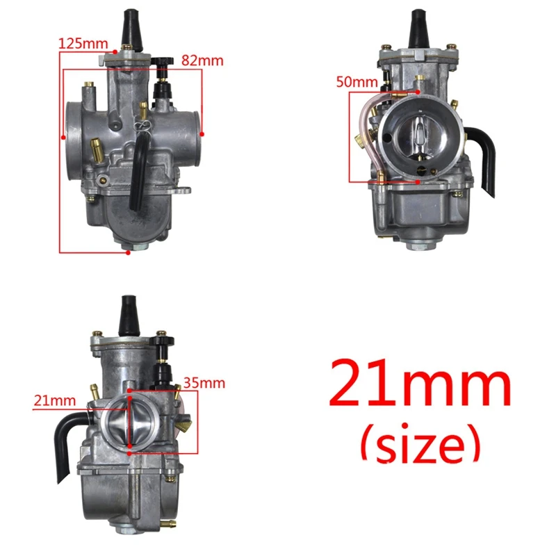 Универсальный карбюратор для мотоцикла PWK 21 мм 4T с Power Jet Yamaha Mikuni Koso ATV