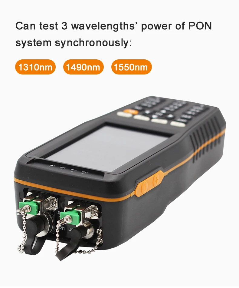 DHL Shipping PON optical power meter+VFL high precision network detector FTTH online tester pon test instrument 1310/1490/1550nm