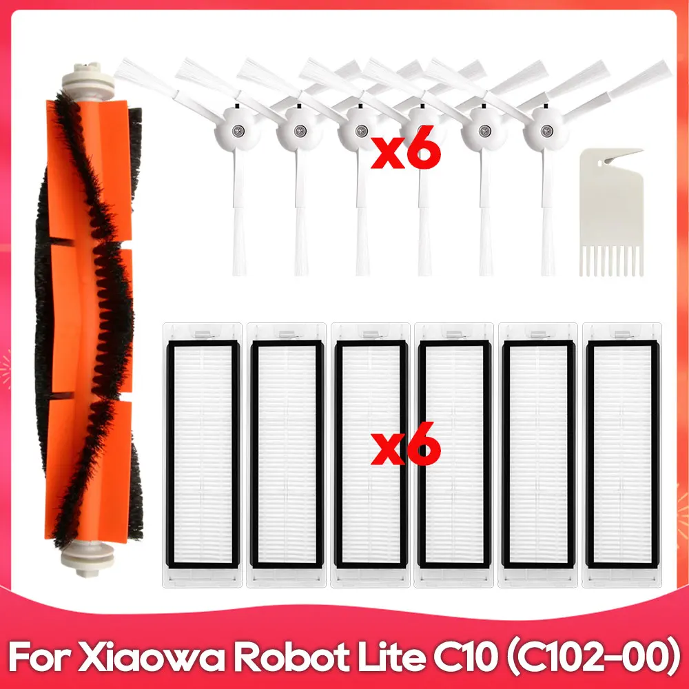 

Совместимость с роботом-пылесосом Xiaomi Xiaowa Robot Vacuum Cleaner Lite C10 / C102-00, роликовая боковая щетка, Hepa-фильтр, аксессуары, запасные части
