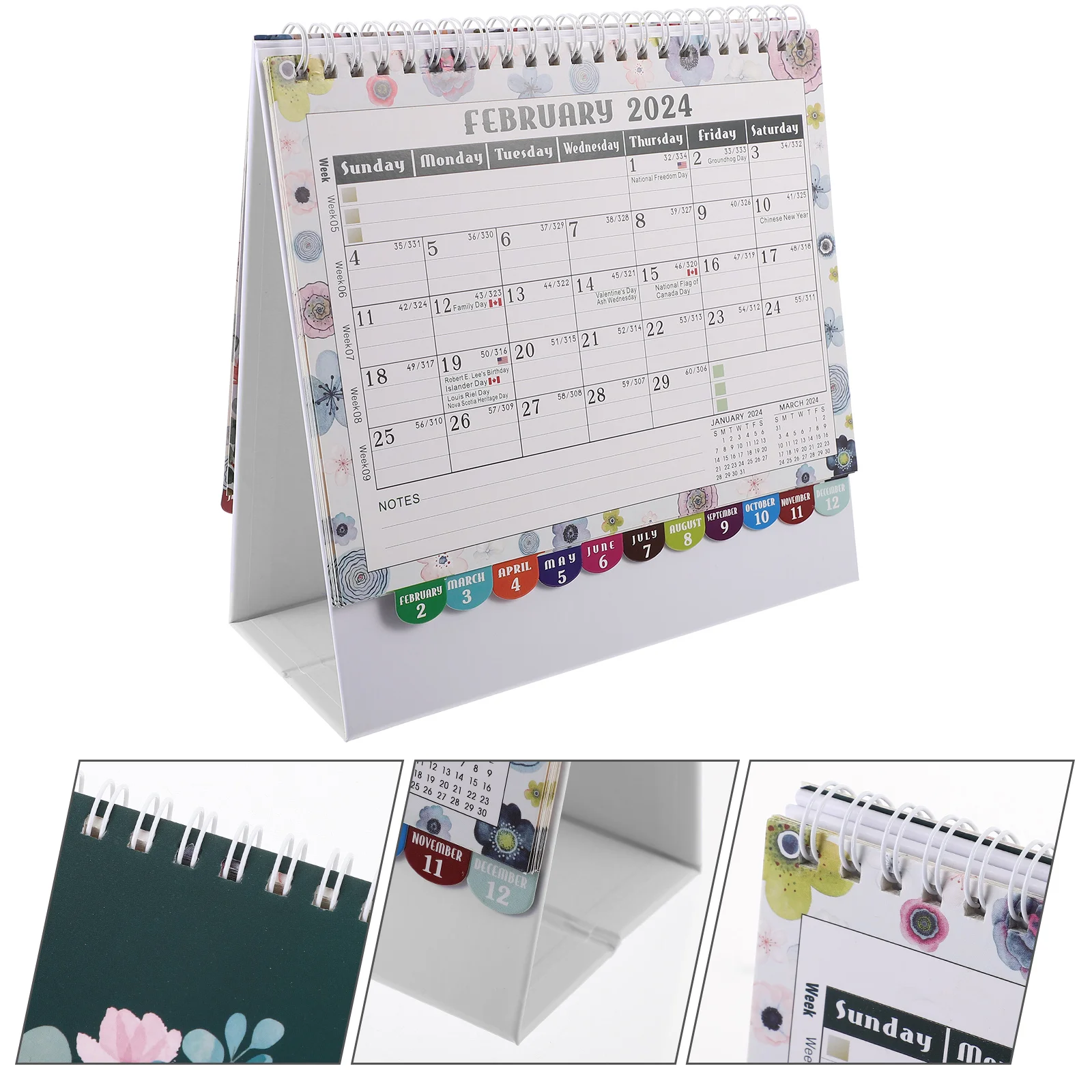 

Настольный календарь 2024, настольный маленький большой декоративный флип-календарь 2023 для дома и офиса, настольное ежедневное использование, стоячий 3d