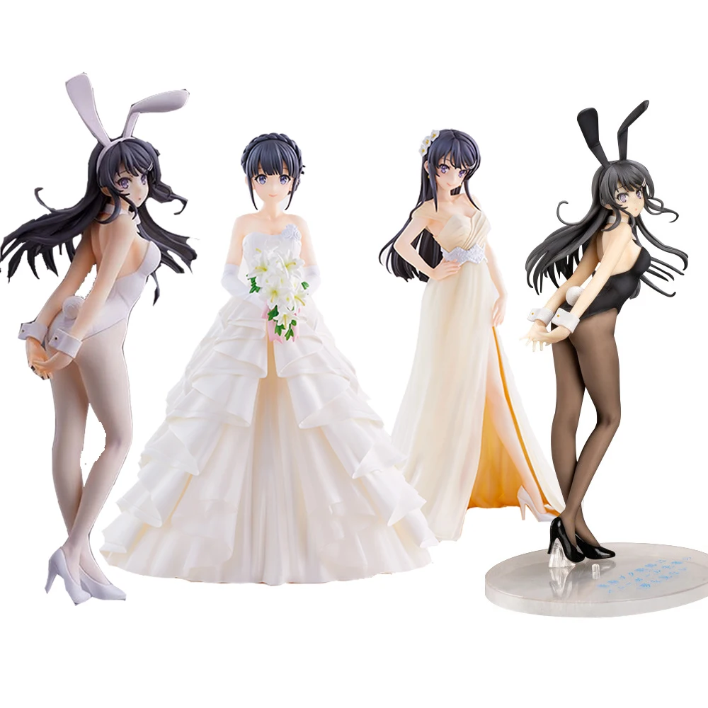 

Sexy Anime Rascal Does Not Dream of Bunny Girl Senpai Sakurajima Mai Makinohara Shoko Sexy Girl Anime Action Figure Toys Model
