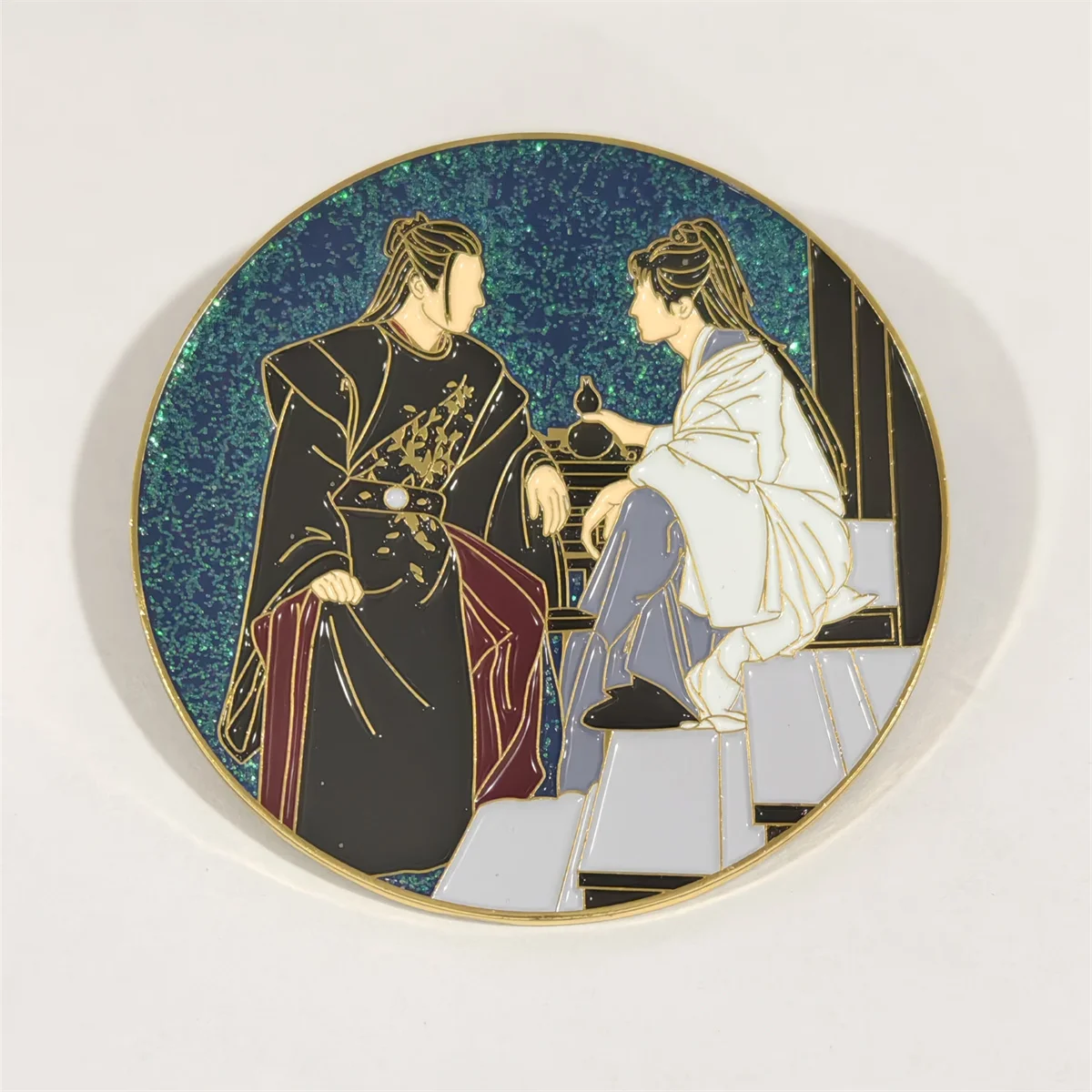 Доступно слово чести He Ling Wen Kexing Zhou Zishu Gong Jun Zhang Zhehan CP Металлический значок Брошь