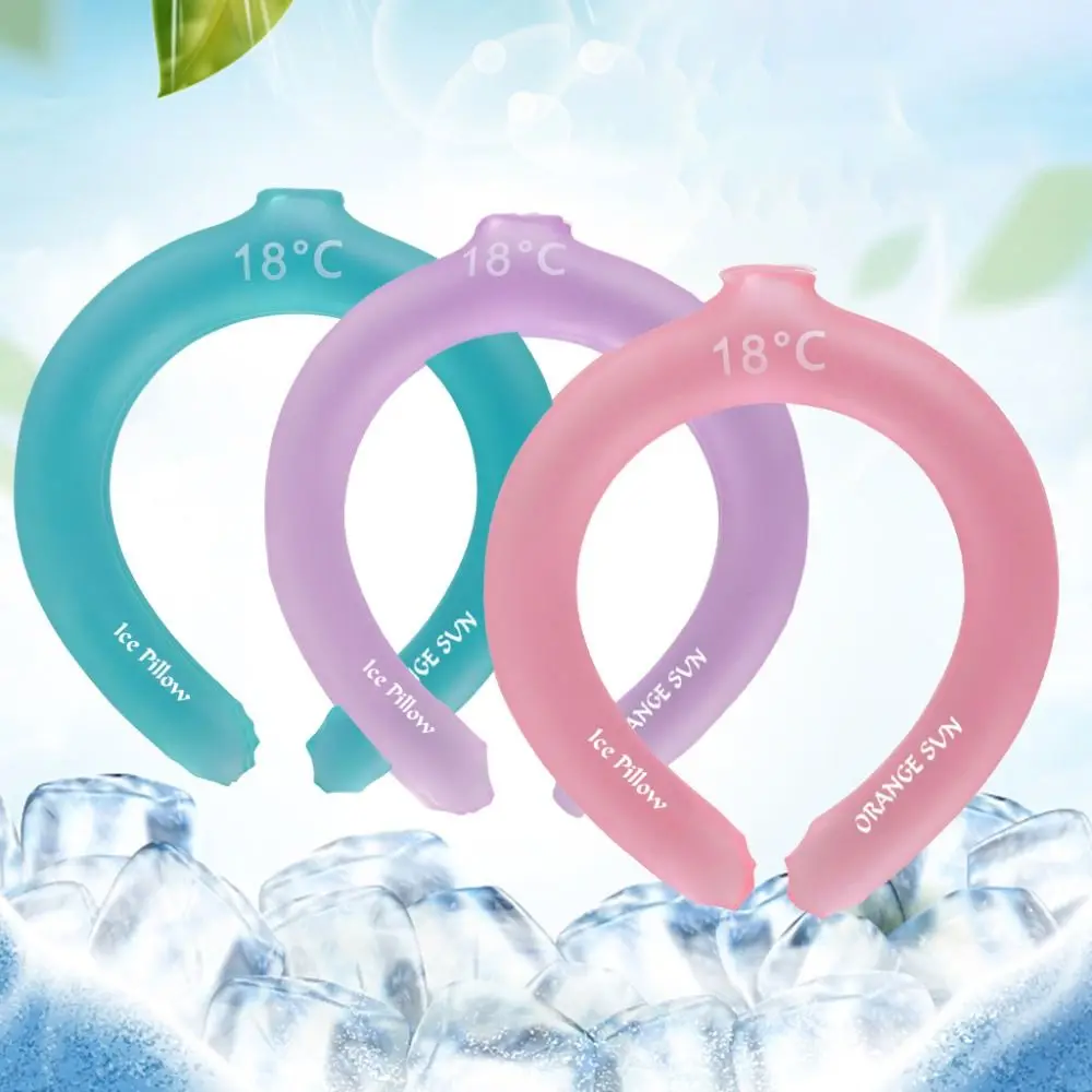 

Cooling Neck Wrap Reusable Camping Scarves Physical Cooling TPU Wearable Ice Neck Cooling Tube Neck Cooler